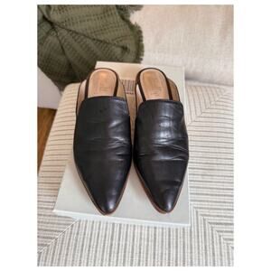 Shellys London Cantara Black Leather Slides